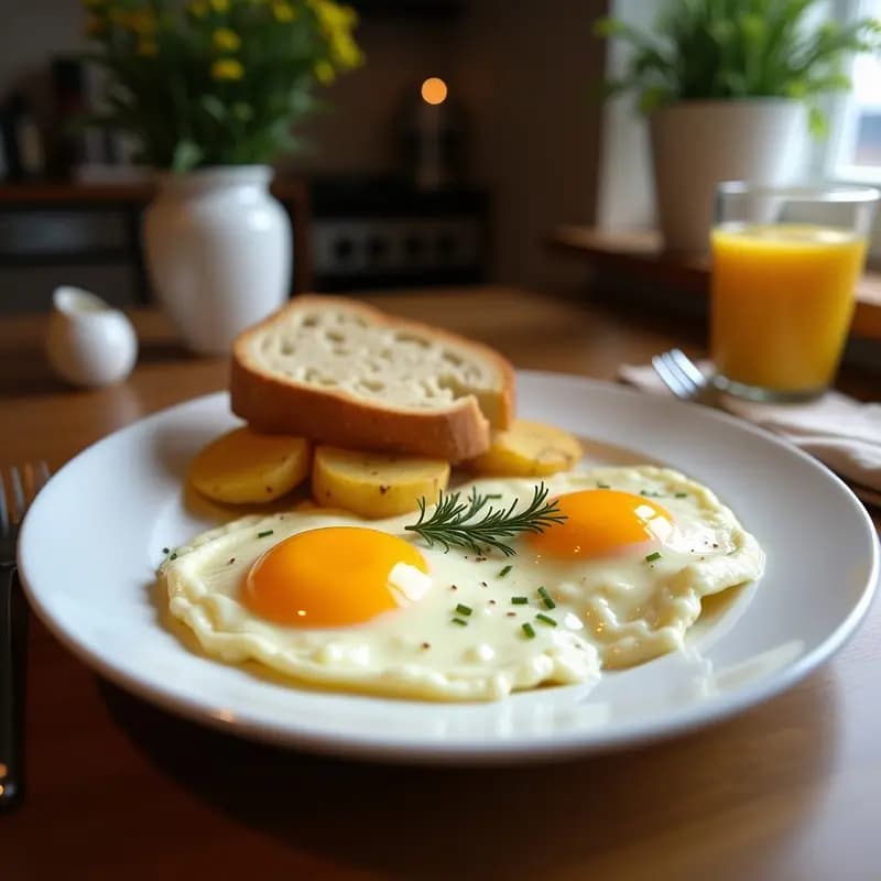 Huevos Roto Trufados con Patatas Pan y Ajo: Receta Viral en 15 Minutos que Triunfa en TikTok