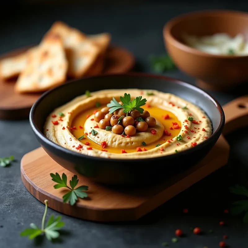 Hummus de Berenjena Ahumada: Receta Cremosa en Horno con Toque a Leña