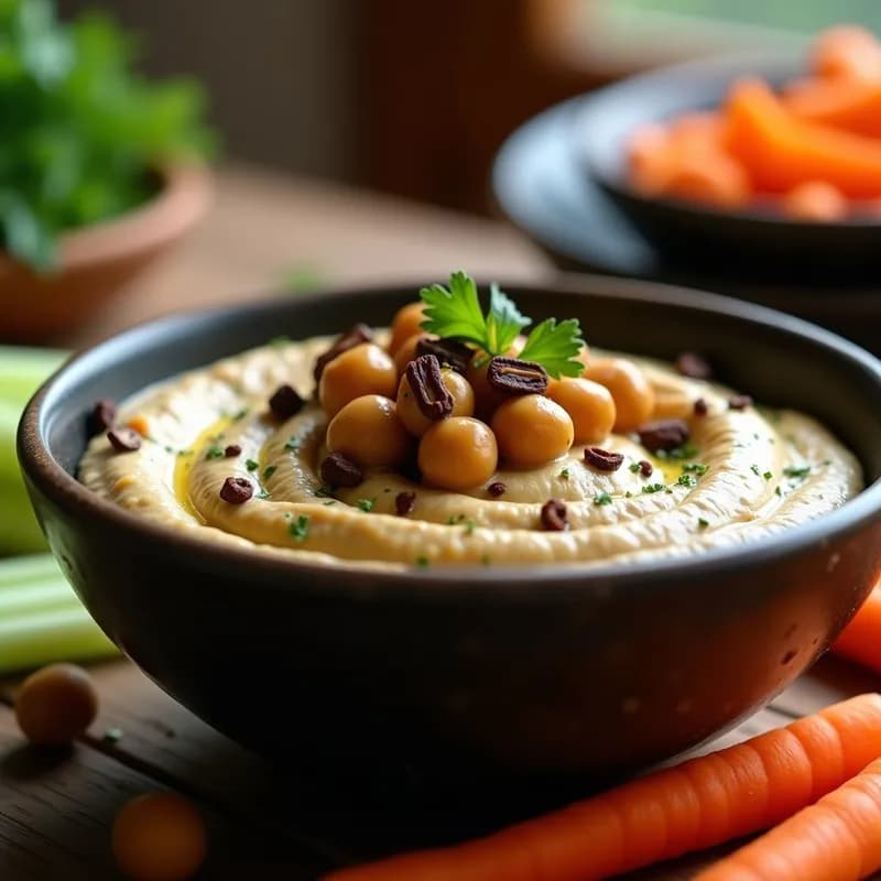 Hummus de Cacao Nibs: Receta Crujiente en Airfryer y Alta en Proteína