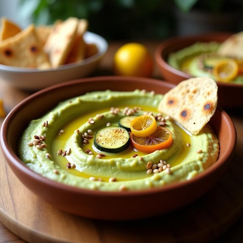 Hummus de Calabacín Asado con Tahini y Limón Confitado: Receta en Thermomix Sin Garbanzos