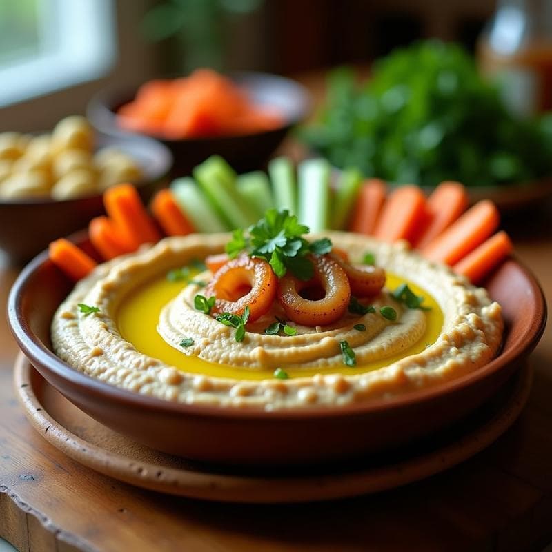 Hummus de Calamar Asado en Airfryer: Receta Proteica y Sin Garbanzos en 25 Minutos