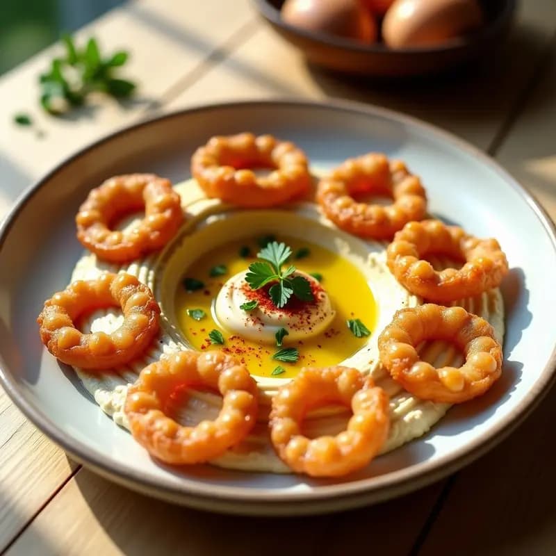 Hummus con Calamares Crujientes: Receta en Airfryer para Aperitivo Rápido y Saludable