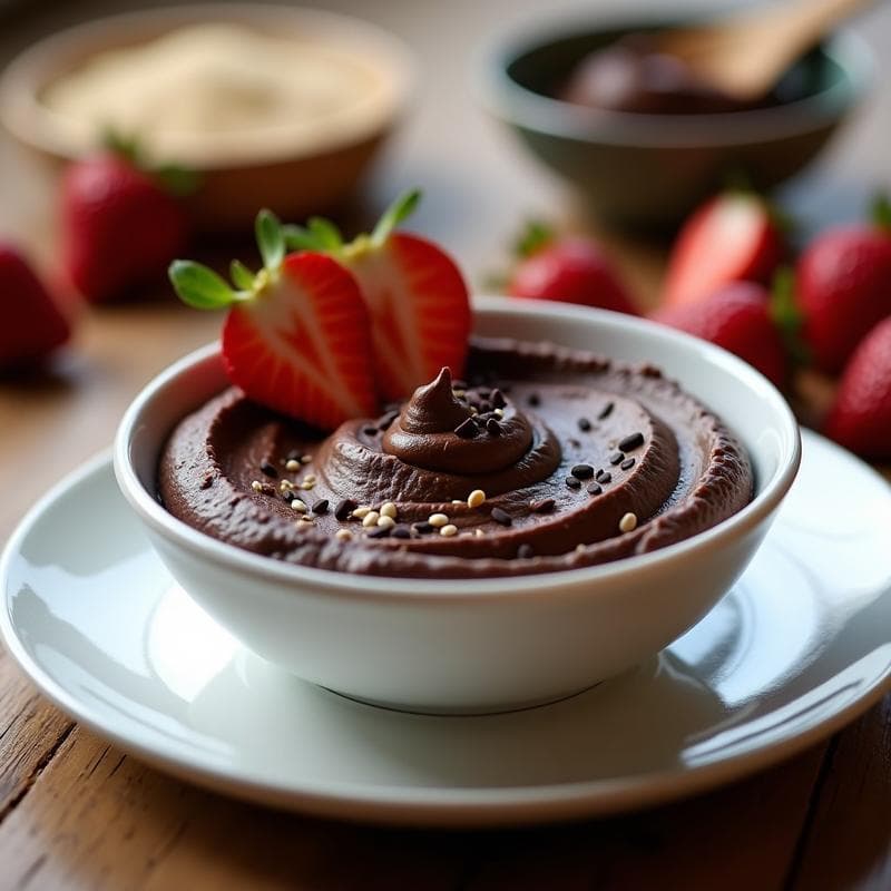 Hummus de Chocolate Negro: Receta Vegana y Alta en Proteína para Postre Saludable