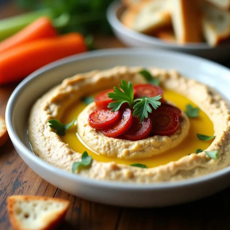 Hummus de Chorizo Ahumado: Receta en Thermomix Ultracremosa en 10 Minutos