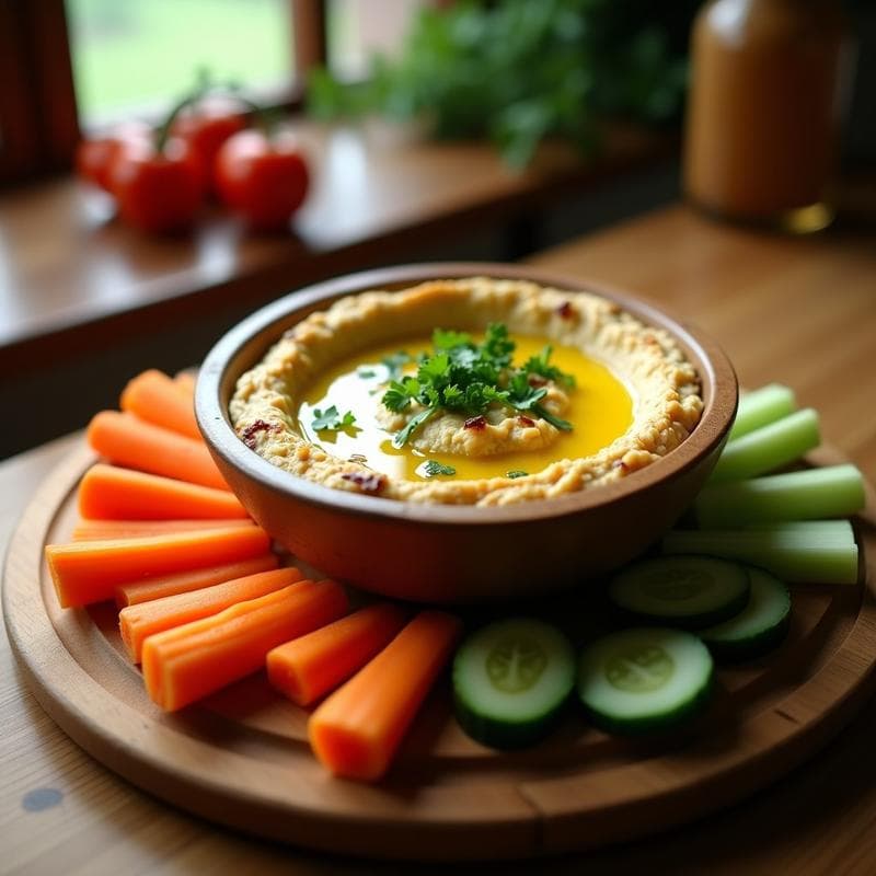 Hummus de Coliflor Asado Ahumado: Receta Vegana Alta en Proteína y Sin Garbanzos