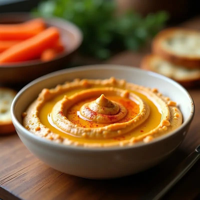 Hummus Cremoso Ahumado con Pimentón: Receta Express Sin Garbanzos en Cocina