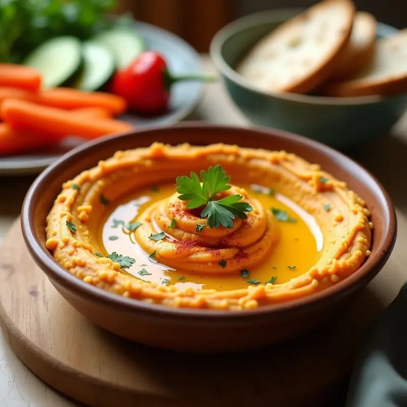 Hummus de Boniato Cremoso en Airfryer: Receta Vegana Rápida y Sin Gluten