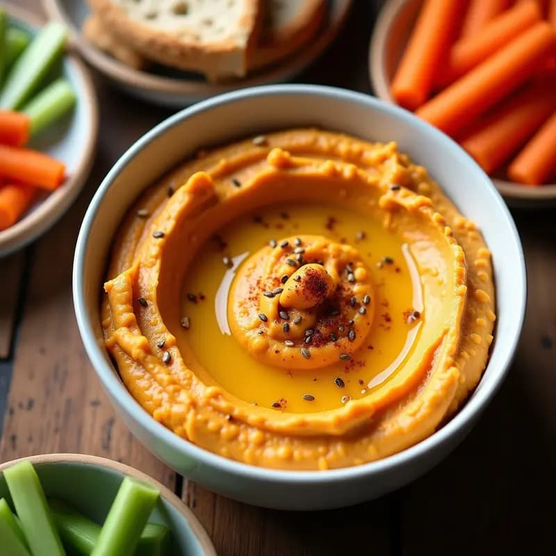 Hummus de Boniato Asado: Receta Cremosa y Alta en Fibra en 25 Minutos