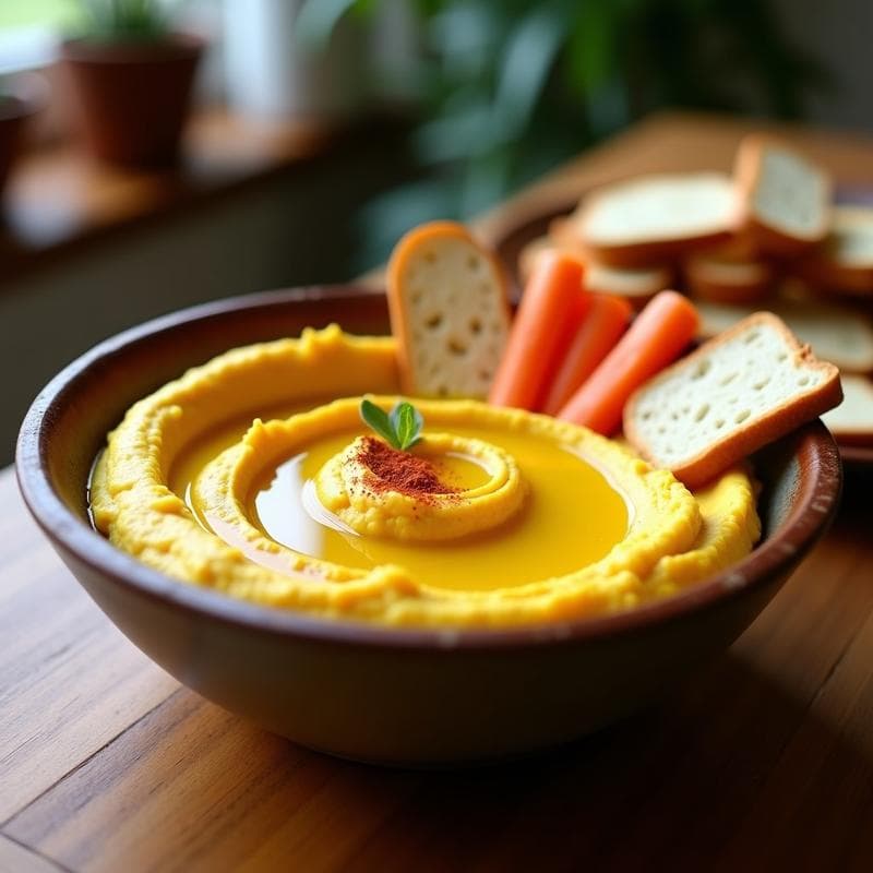 Hummus de Cúrcuma Cremoso: Receta en Thermomix en 10 Minutos y Sin Gluten