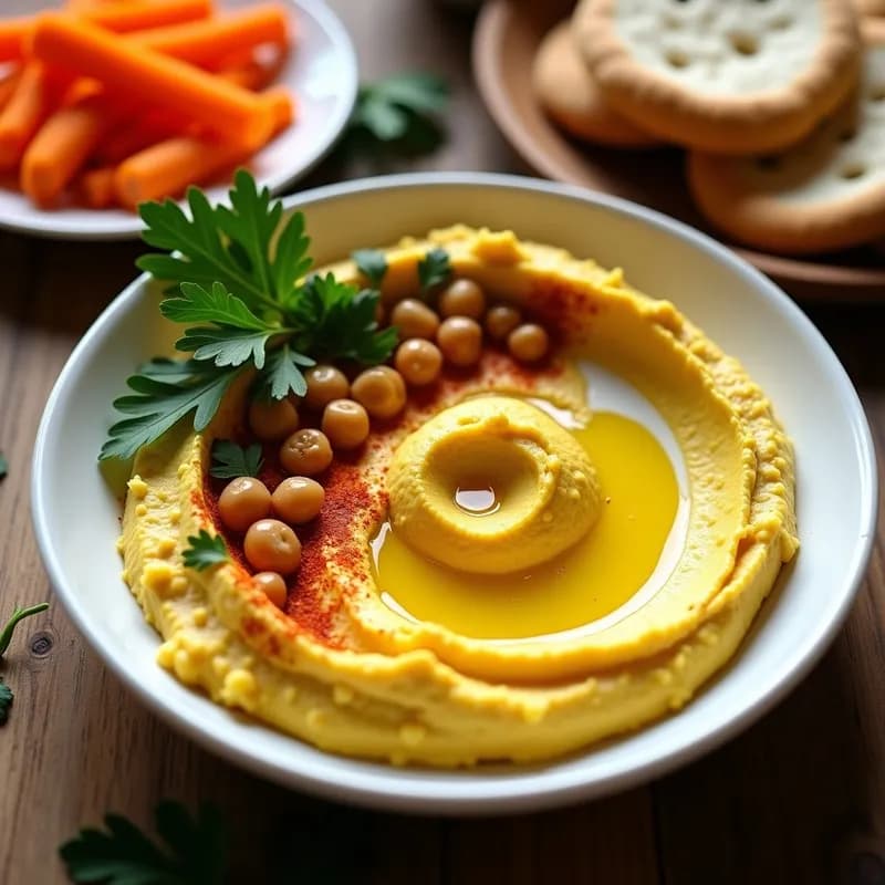 Hummus de Cúrcuma: Receta Cremosa en Airfryer con Toque Dorado