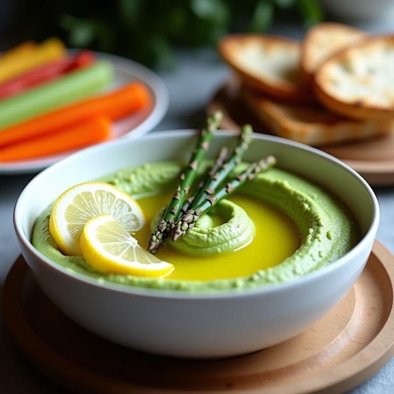Hummus de Espárragos Verdes y Limón: Receta Vegana y Sin Lactosa en Thermomix