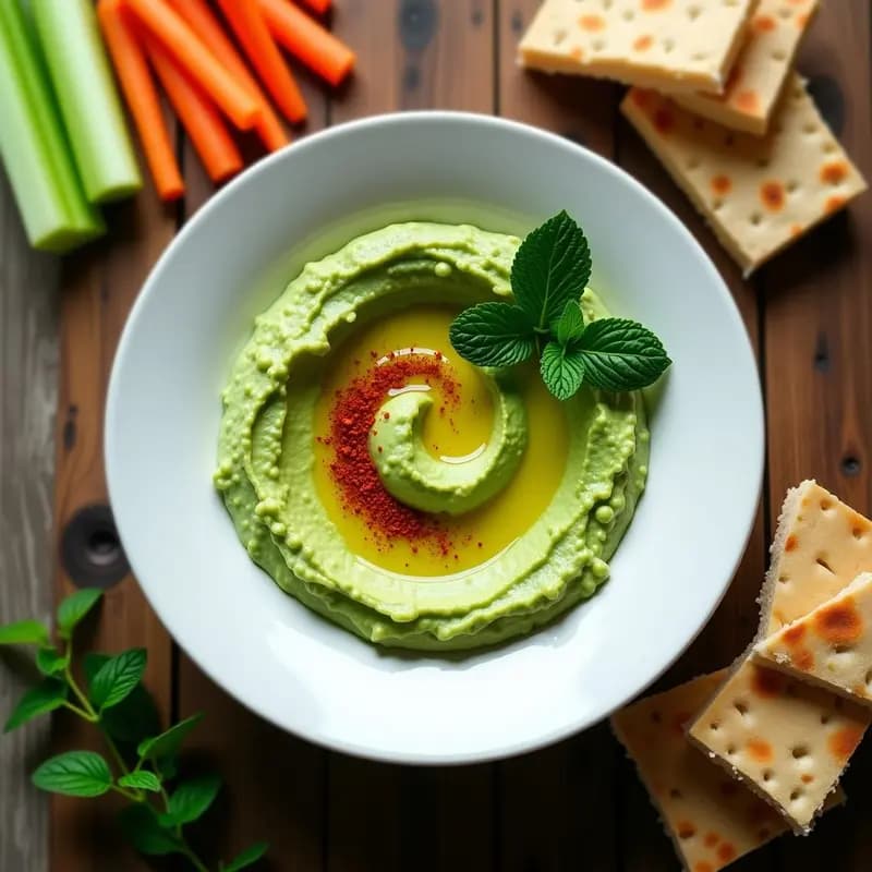 Hummus de Guisantes y Menta: Receta Libanesa Sin Garbanzos y Alta en Fibra