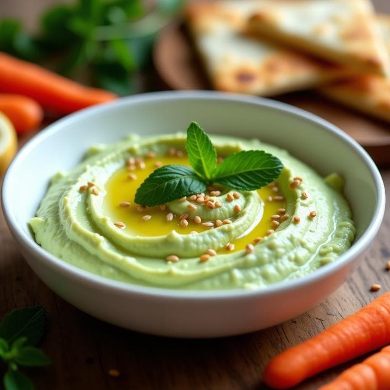 Hummus de Guisantes y Menta: Dip Vegano Sin Tahini en Thermomix en 10 Minutos
