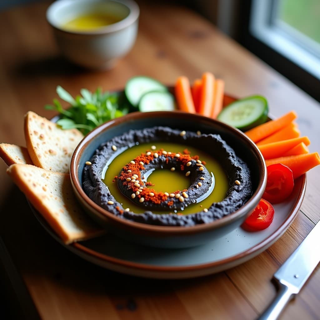 Hummus de Habas Negras con Pimentón Dulce: Dip Español Sin Azúcar en Thermomix