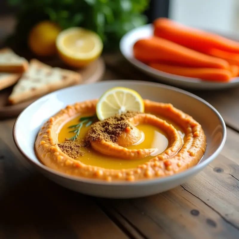Hummus de Lentejas Corail con Comino y Limón: Receta Libanes Vegana en Thermomix