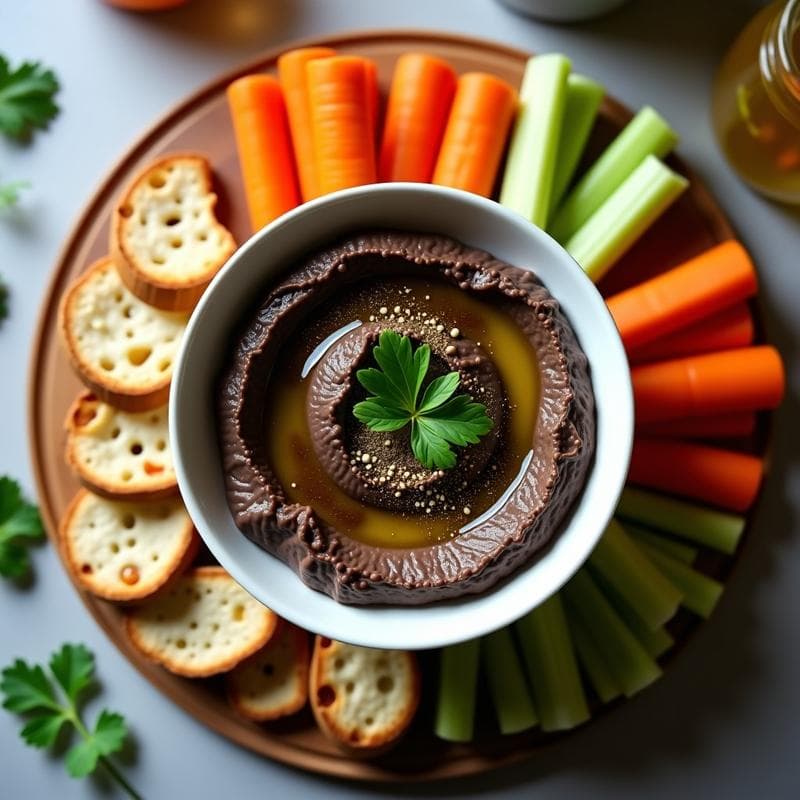 Hummus de Lentejas Negras con Aceite de Oliva y Comino: Dip Proteico en Thermomix y Sin Tahini