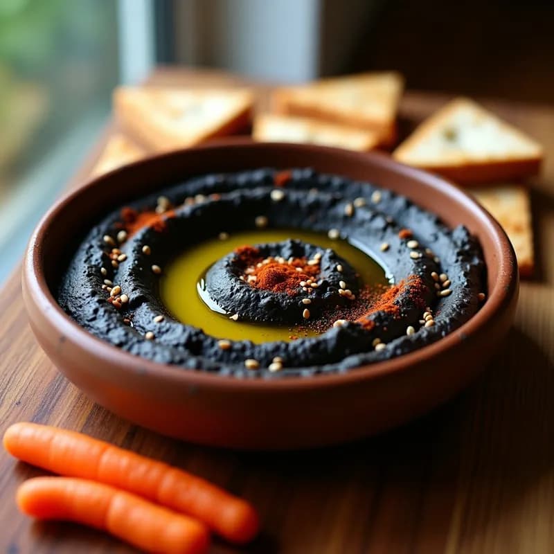 Hummus Negro con Ajo Carbonizado: Receta en Thermomix y Alto en Umami