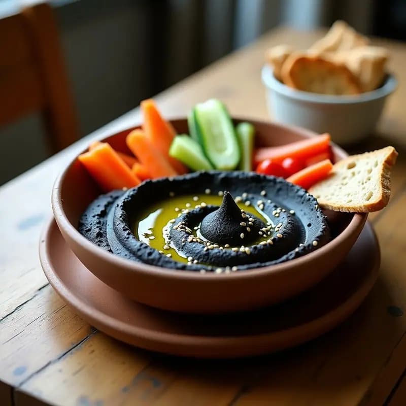 Hummus Negro con Pimienta Activada: Receta Vegana y Alta en Proteína en 15 Minutos
