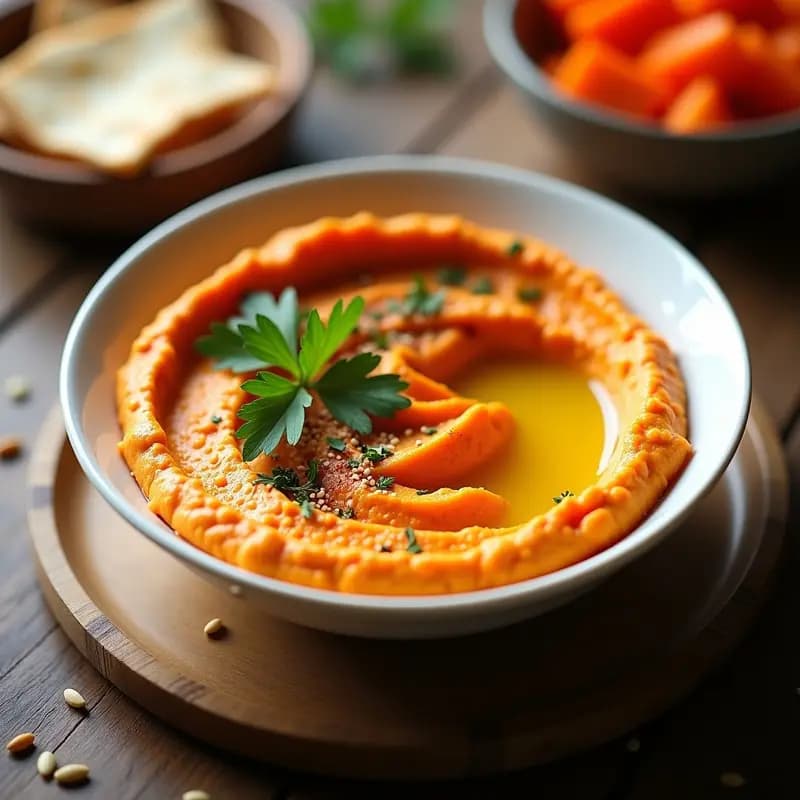 Hummus de Zanahoria Asada y Comino: Receta Libanesa en Thermomix Sin Gluten