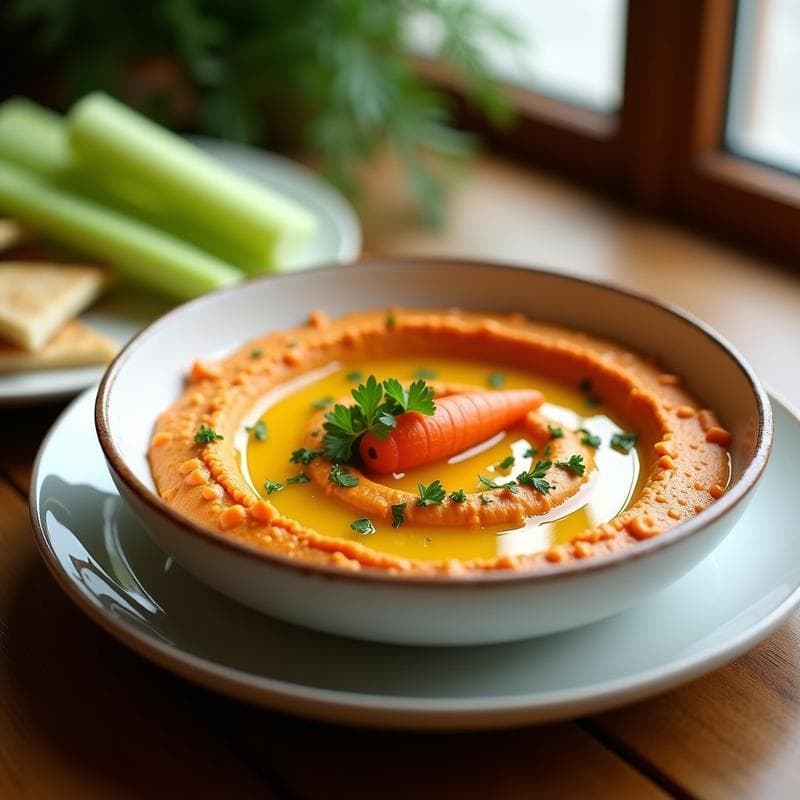Hummus de Zanahoria Asada en Airfryer: Receta Ultracremosa y Sin Garbanzos en 20 Minutos