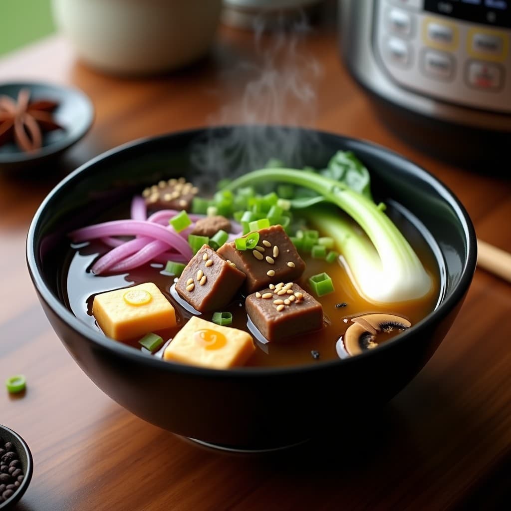 Huo Guo de Cordero y Tofu con Caldo de Bone Broth: Receta China en Olla Express para Invierno