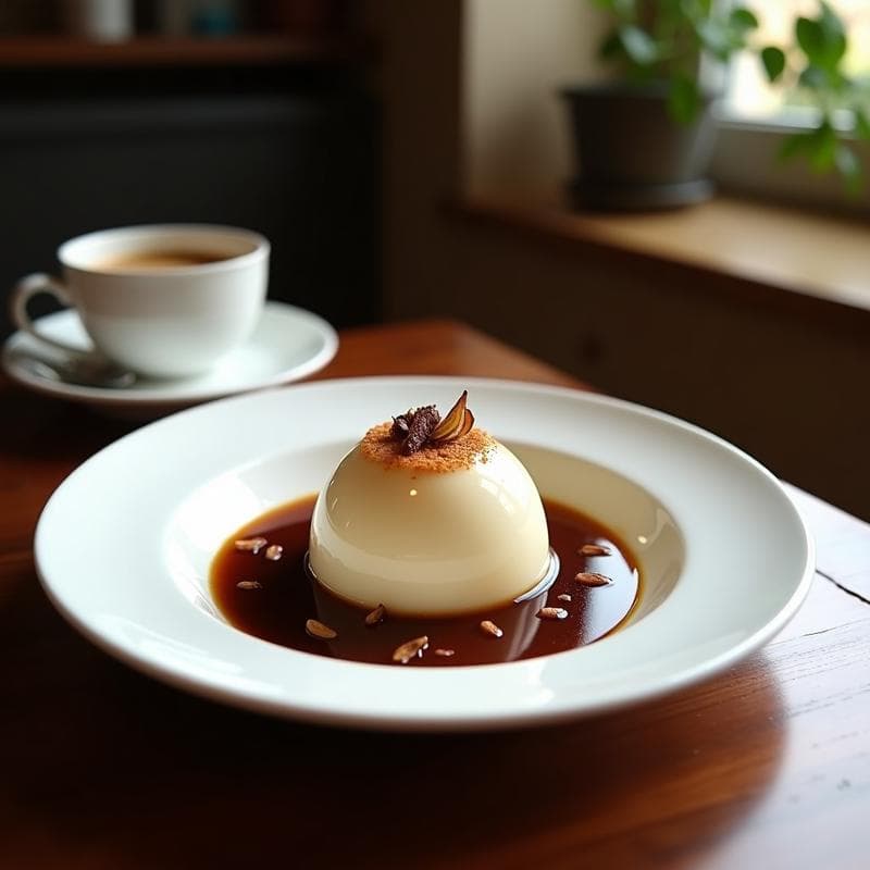 Ice Cream de Café y Cardamomo con Helado de Nitrógeno: Postre Vegano y Sin Azúcar