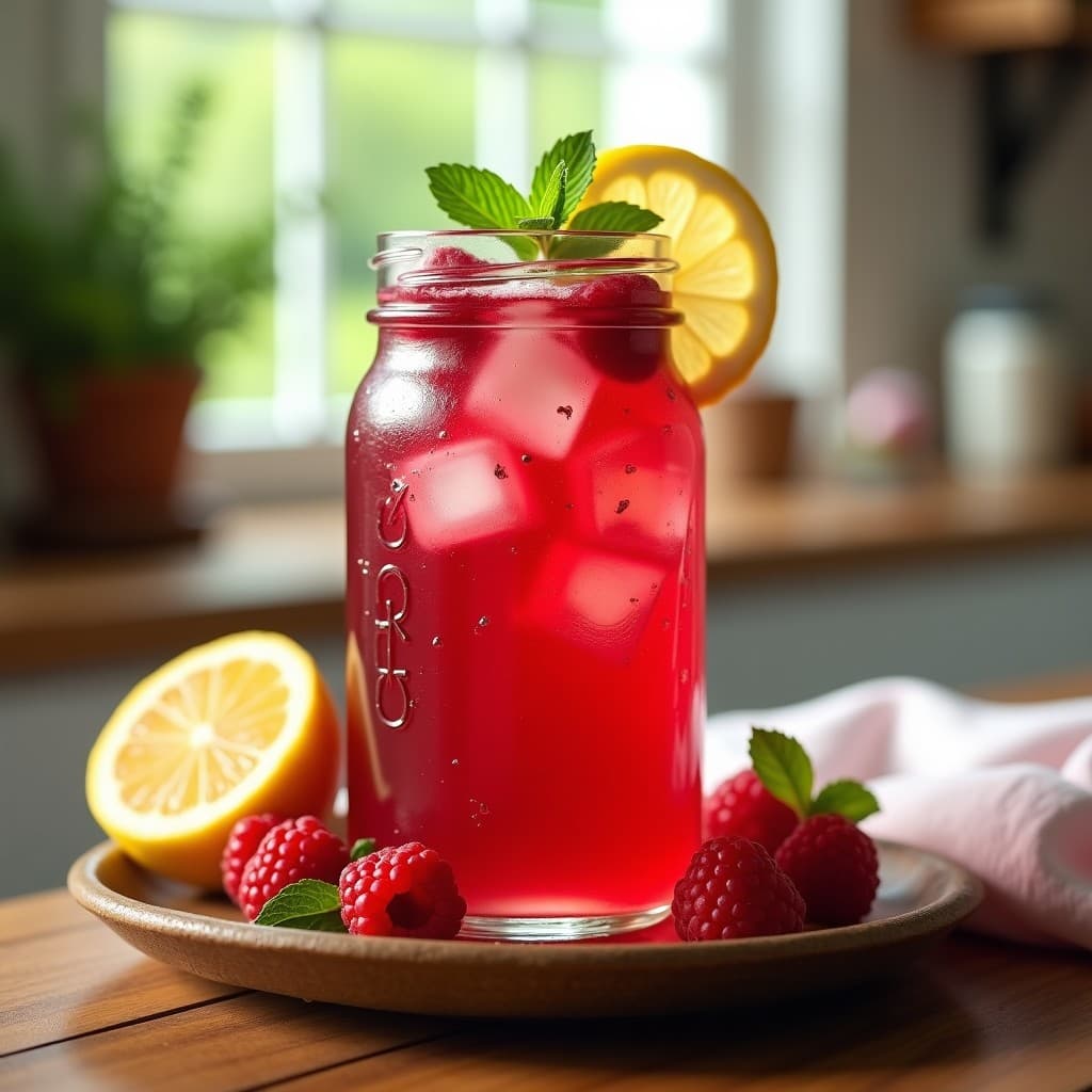 Infusión Fría de Hibisco y Frambuesas con Stevia: Bebida Refrescante Sin Calorías