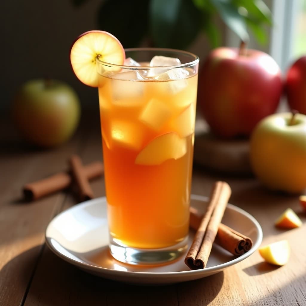Infusión Fría de Manzana y Canela con Jengibre: Bebida Detox y Caldera para Otoño