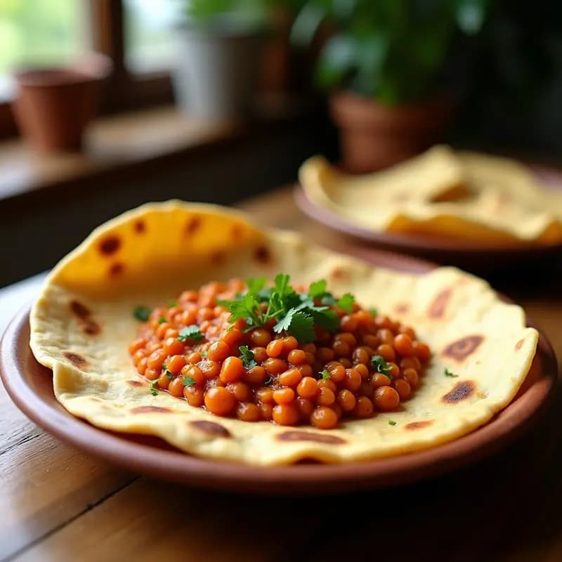 Injera con Estofado de Lentejas (Misir Wot): Receta Etíope Vegana y Nutritiva
