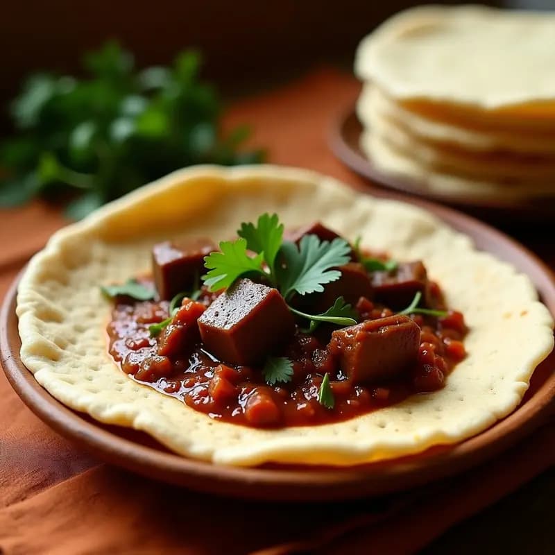 Injera de Teff con Estofado de Cordero y Berbere: Receta Etiopía en 1 Hora