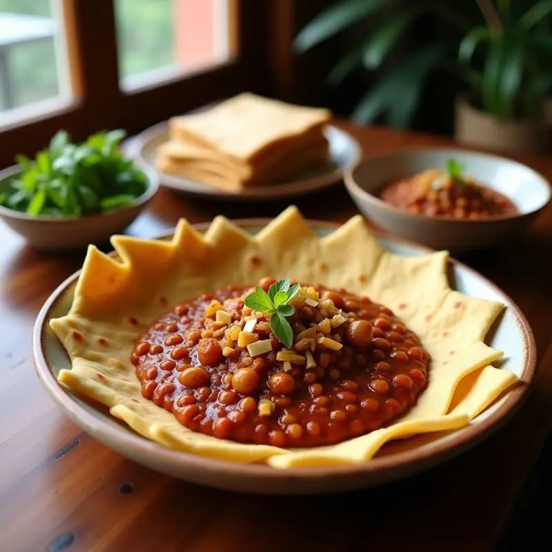Injeras Etiopías con Wat de Lentejas: Receta Vegana y Sin Gluten con Pan Esponjoso