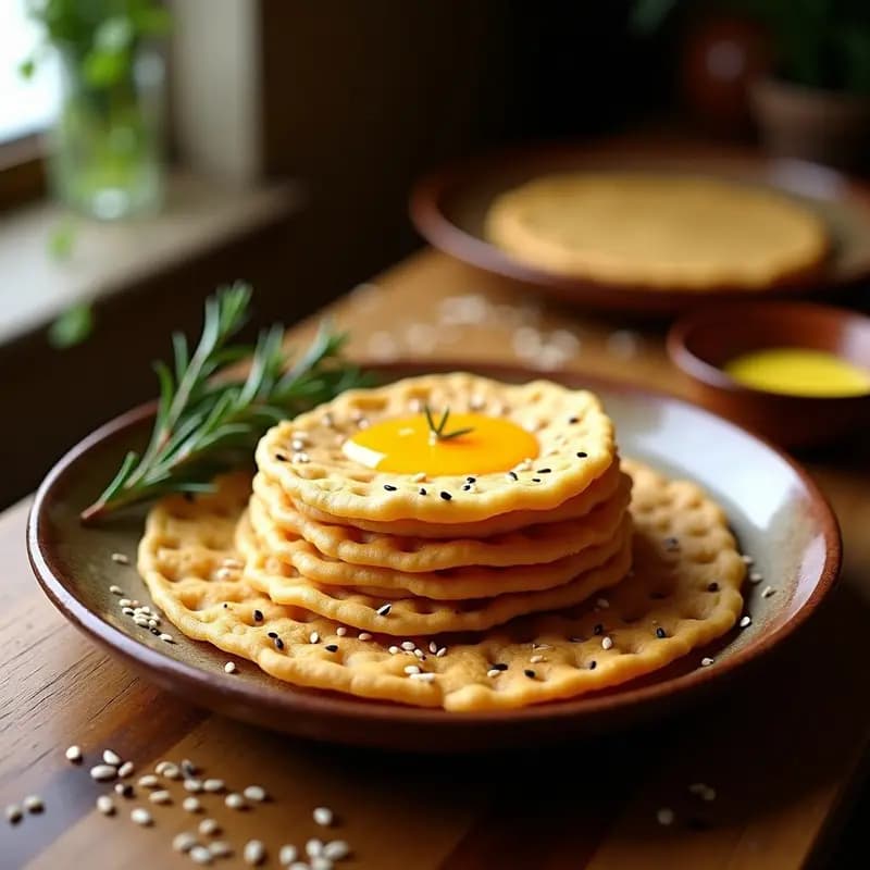 Injeras de Teff con Mantequilla de Especias: Pan Etiopíe Sin Gluten y Fermentado