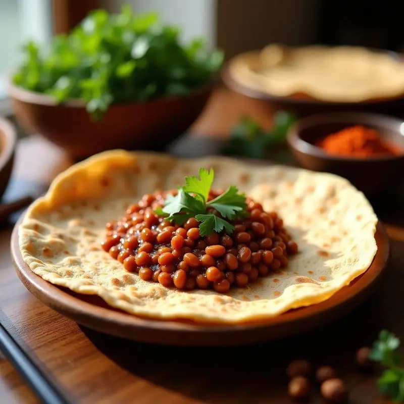 Injeras Etiopes de Teff con Watt de Lentejas: Crepes veganas y Fermentadas con Berbere