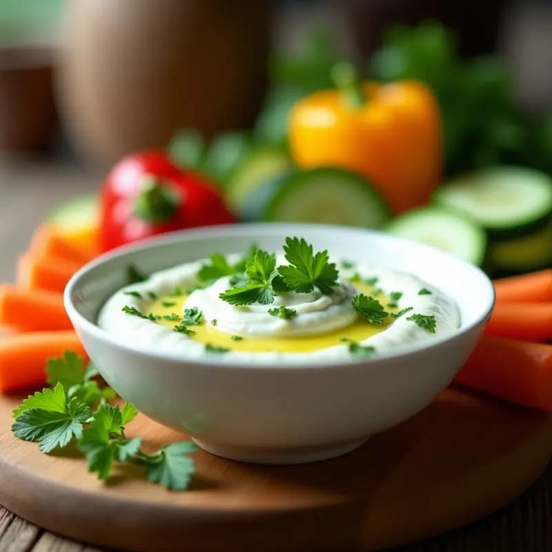 Jajik Armenio de Pepino y Yogur de Soja: Dip Fresco y Sin Lactosa para Entrantes