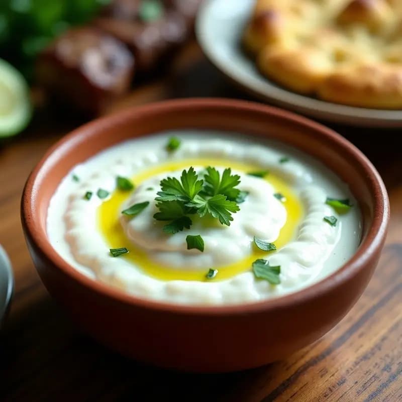 Jajik de Yogur de Oveja y Pepino: Salsa Georgiana Fresca para Acompañar Carnes