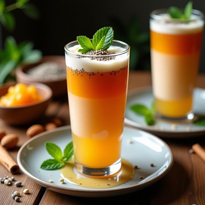 Jalea de Chía y Tamarindo con Leche de Almendras: Bebida Mexicana Desintoxicante y Refrescante