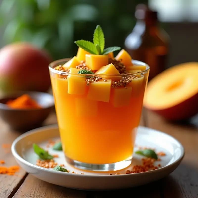 Jalea de Mango y Chili con Semillas de Chía: Postre Mexicano Sin Azúcar Añadido