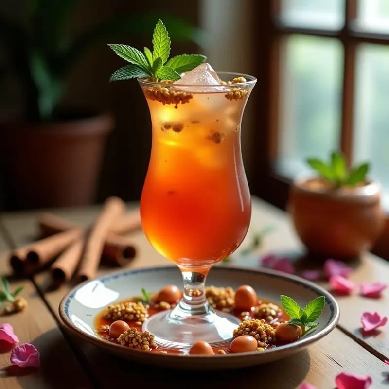Jallab Sirio: Bebida Tradicional con Dátiles, Uvas Pasas y Agua de Rosas