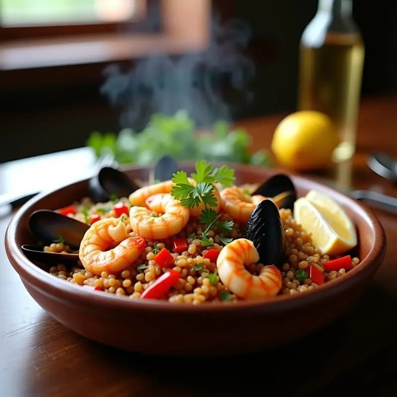 Jambalaia de Mariscos y Arroz Integral: Receta Cajún con Toque Saludable