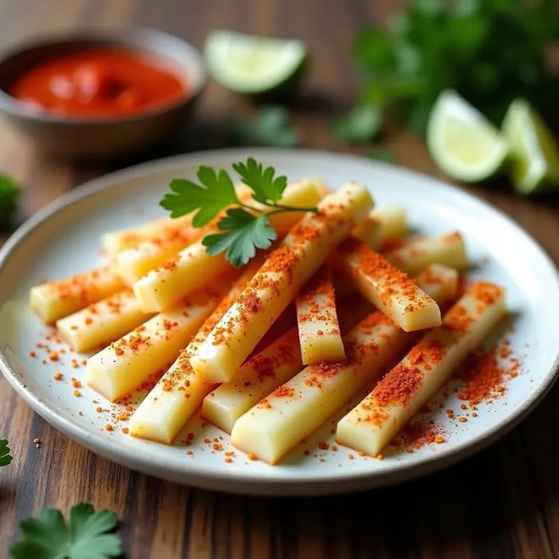 Jicama con Chile y Limón: Snack Mexicano Crujiente y Bajo en Calorías