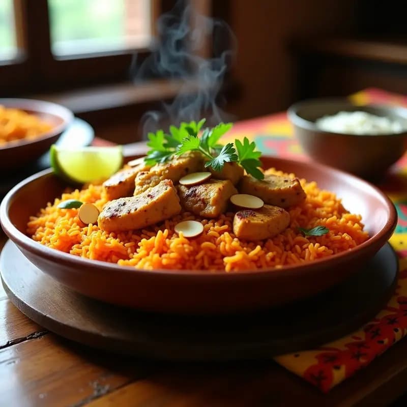 Jollof Rice Nigeriano con Pollo al Curry: Receta Africana Picante y Aromática