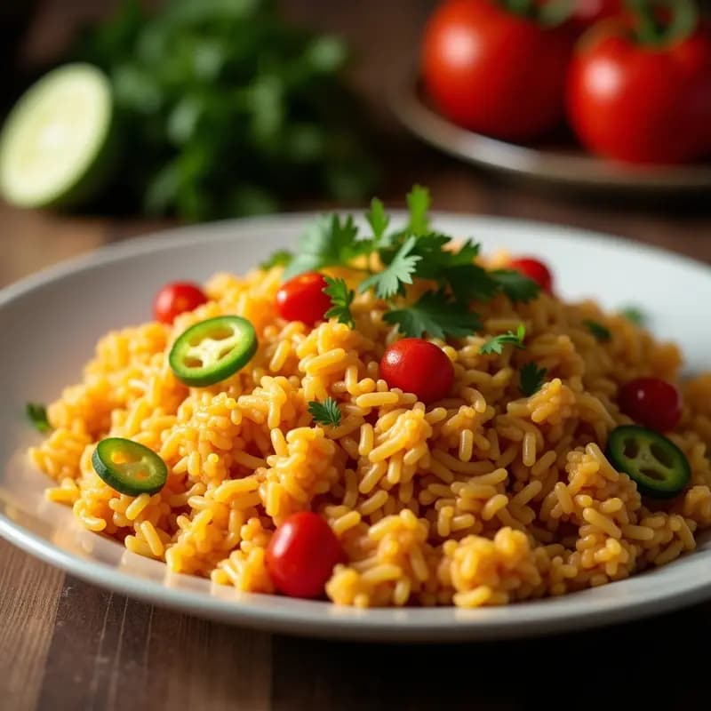 Jollof Rice Africano con Pollo y Especias: Arroz Ghanés Picante y Sabroso