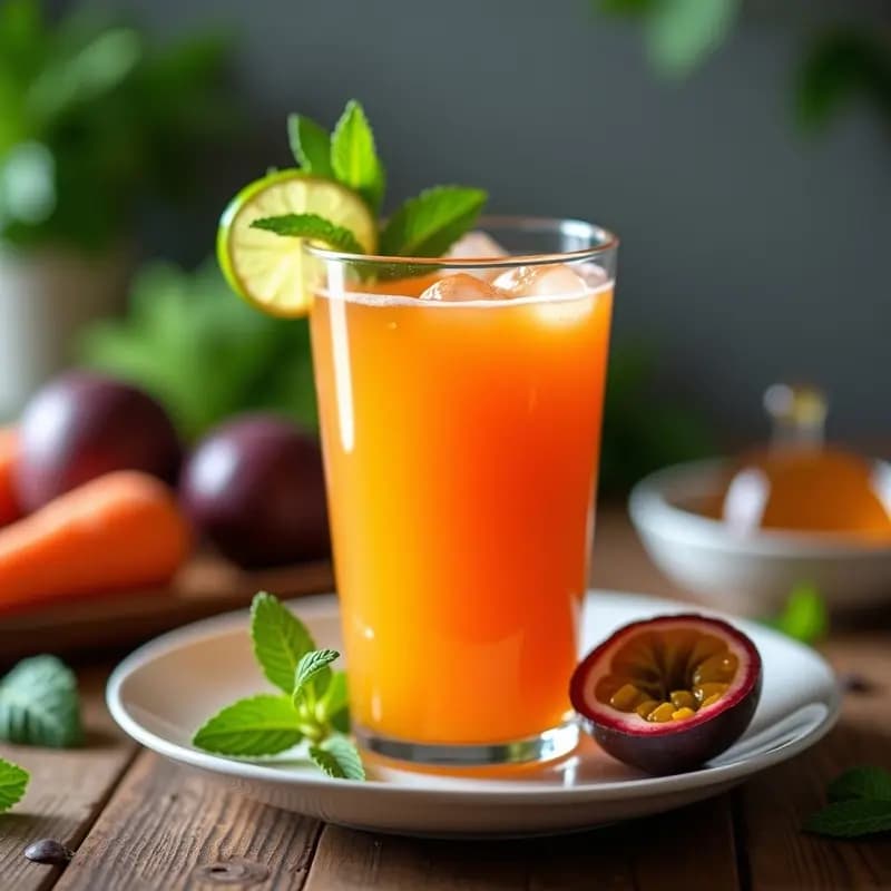 Jugo de Maracuyá y Zanahoria: Bebida Brasilera Detox y Rica en Vitamina A