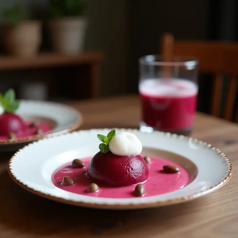Jugo de Remolacha y Jengibre con Espuma de Coco: Bebida Detox y Fotogénica