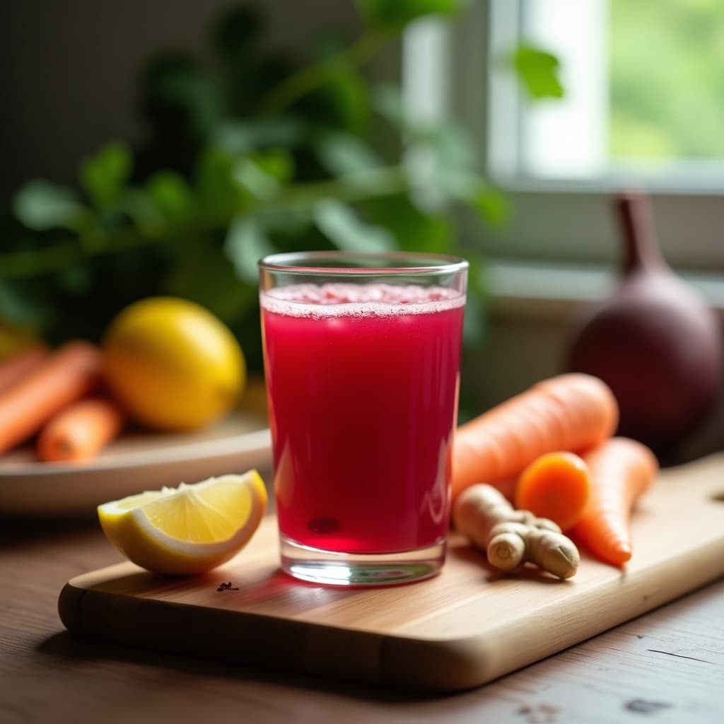 Jugo de Remolacha y Zanahoria con Jengibre: Shot Energético y Antianémico en 5 Minutos