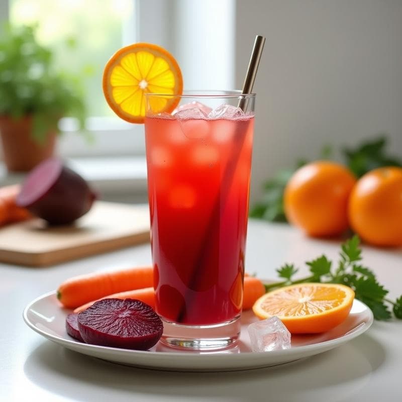 Jugo de Remolacha y Zanahoria con Naranja: Bebida Antianémica y Energética en 5 Minutos