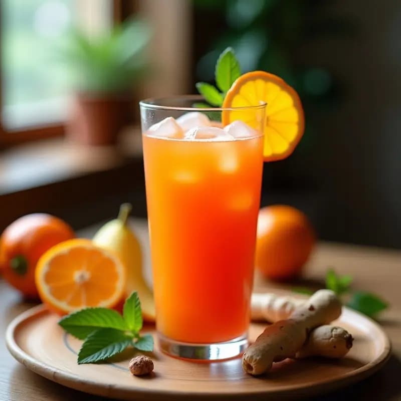 Jugo de Tamarillo y Naranja con Jengibre: Bebida Colombiana Energizante