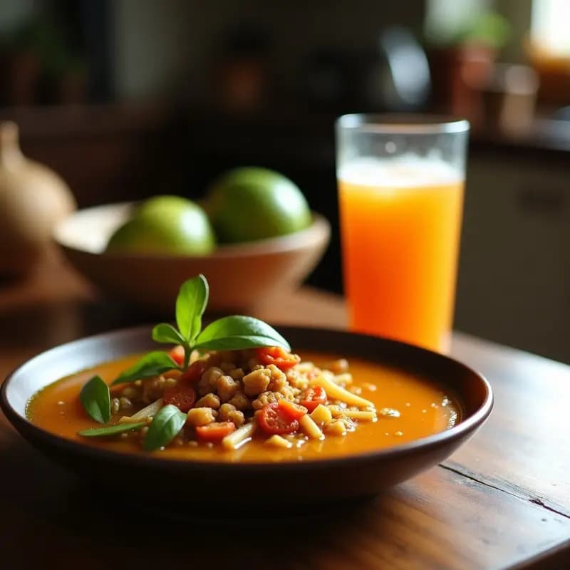 Jugo de Tamarindo y Jengibre con Agua de Coco: Bebida Colombiana Desintoxicante