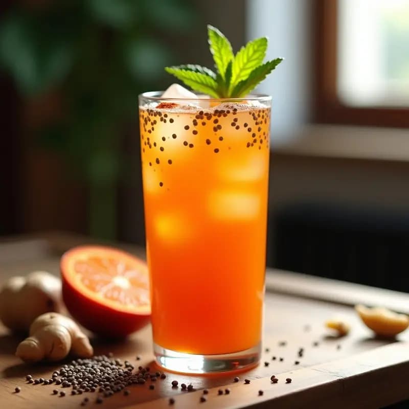 Jugo de Tamarindo y Jengibre con Chía: Bebida Mexicana para Quemar Grasas y Detoxificar