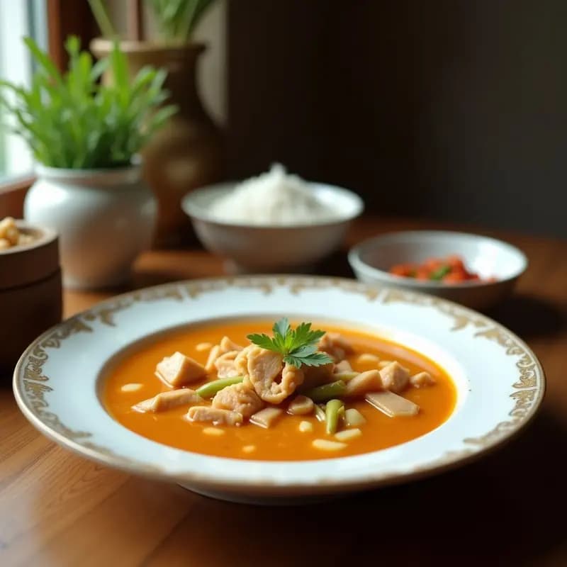K hät de Pollo y Coco: Receta Camboyana de Sopa Aromática y Reconfortante